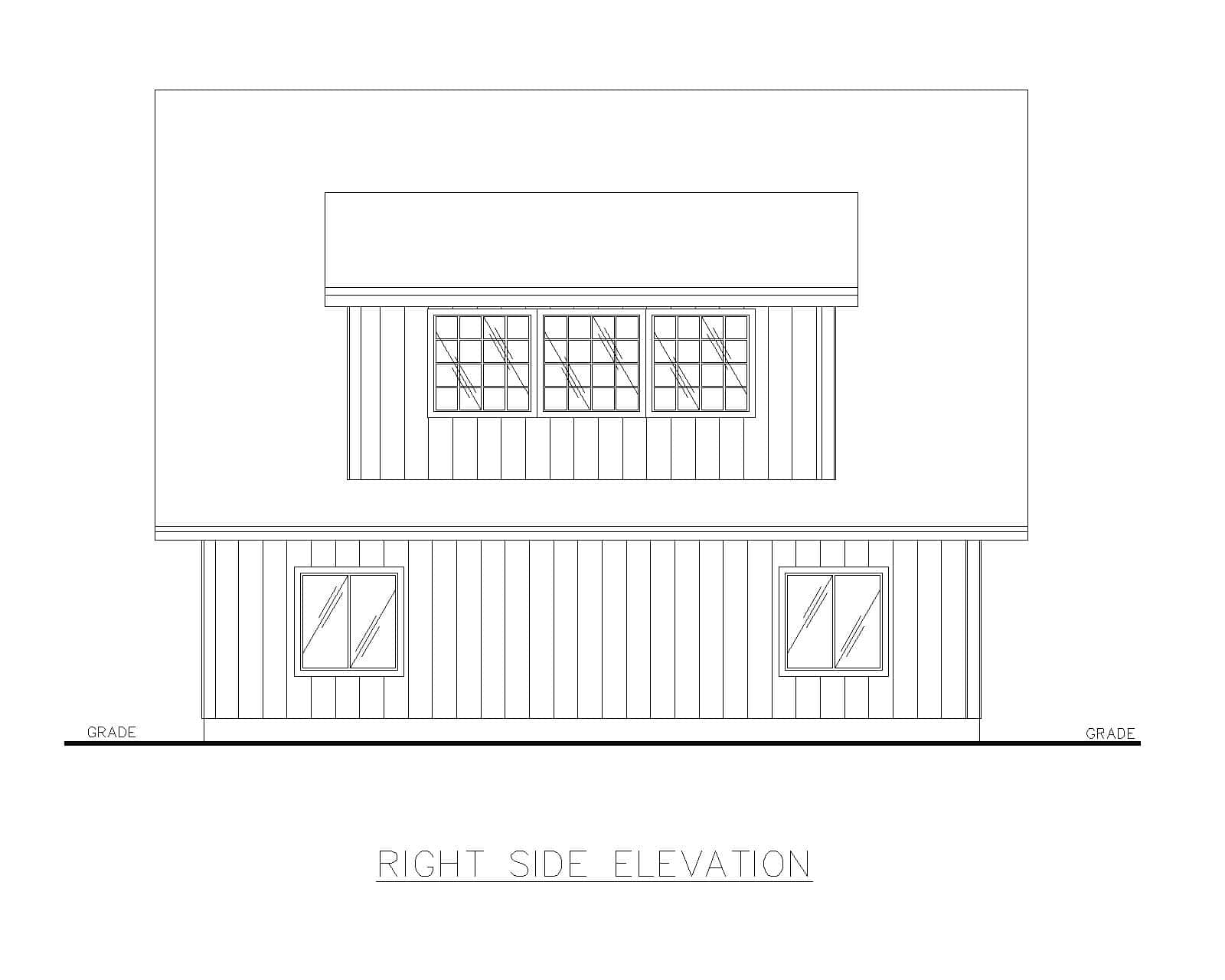 Home Plan Right Elevation of this 0-Bedroom,1 Sq Ft Plan -132-1788