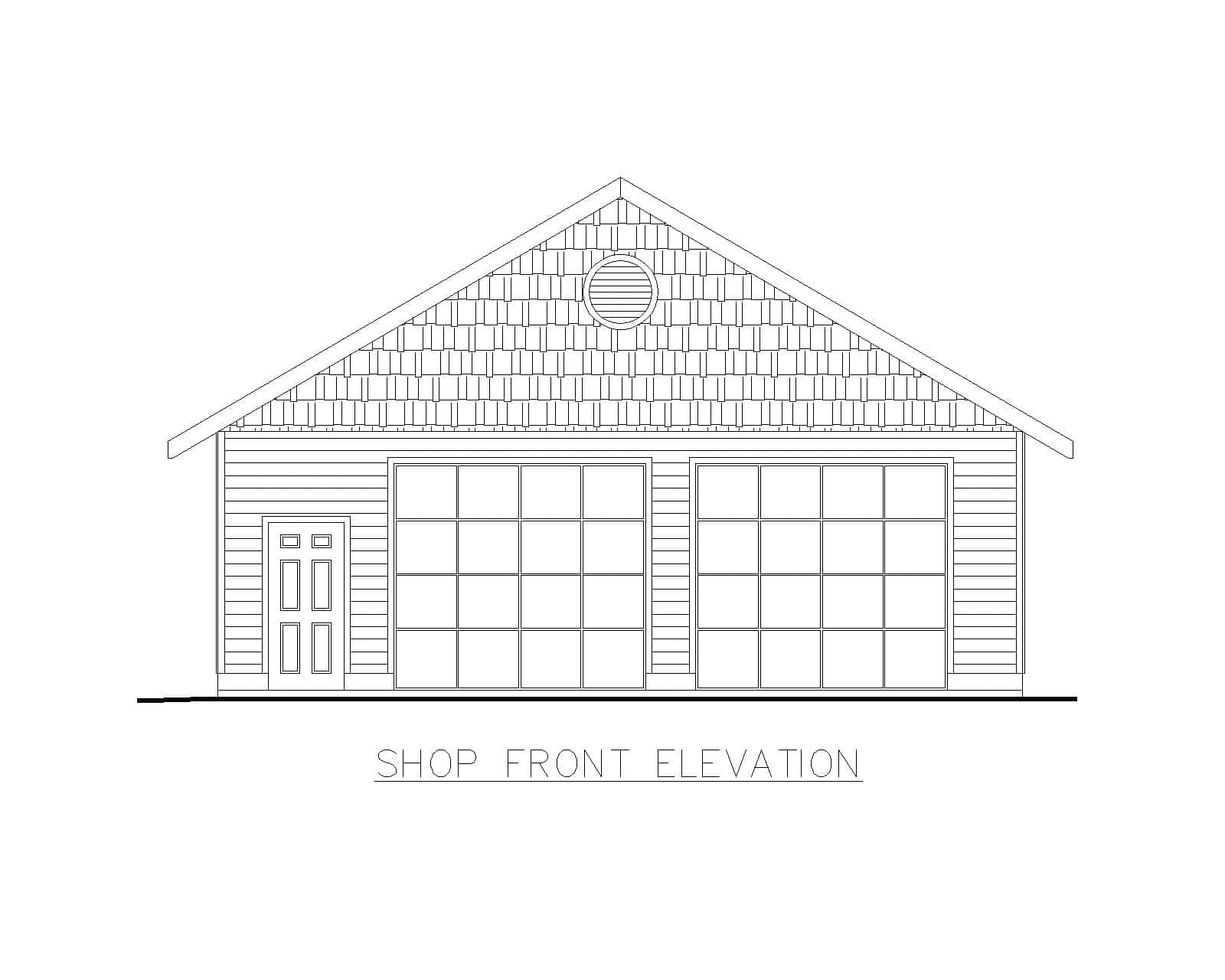 Home Plan Front Elevation of this 0-Bedroom,1 Sq Ft Plan -132-1789
