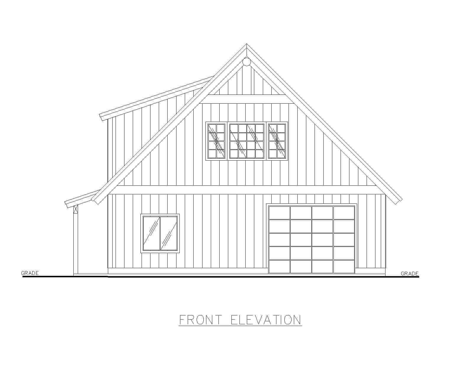 Home Plan Front Elevation of this 0-Bedroom,1 Sq Ft Plan -132-1790