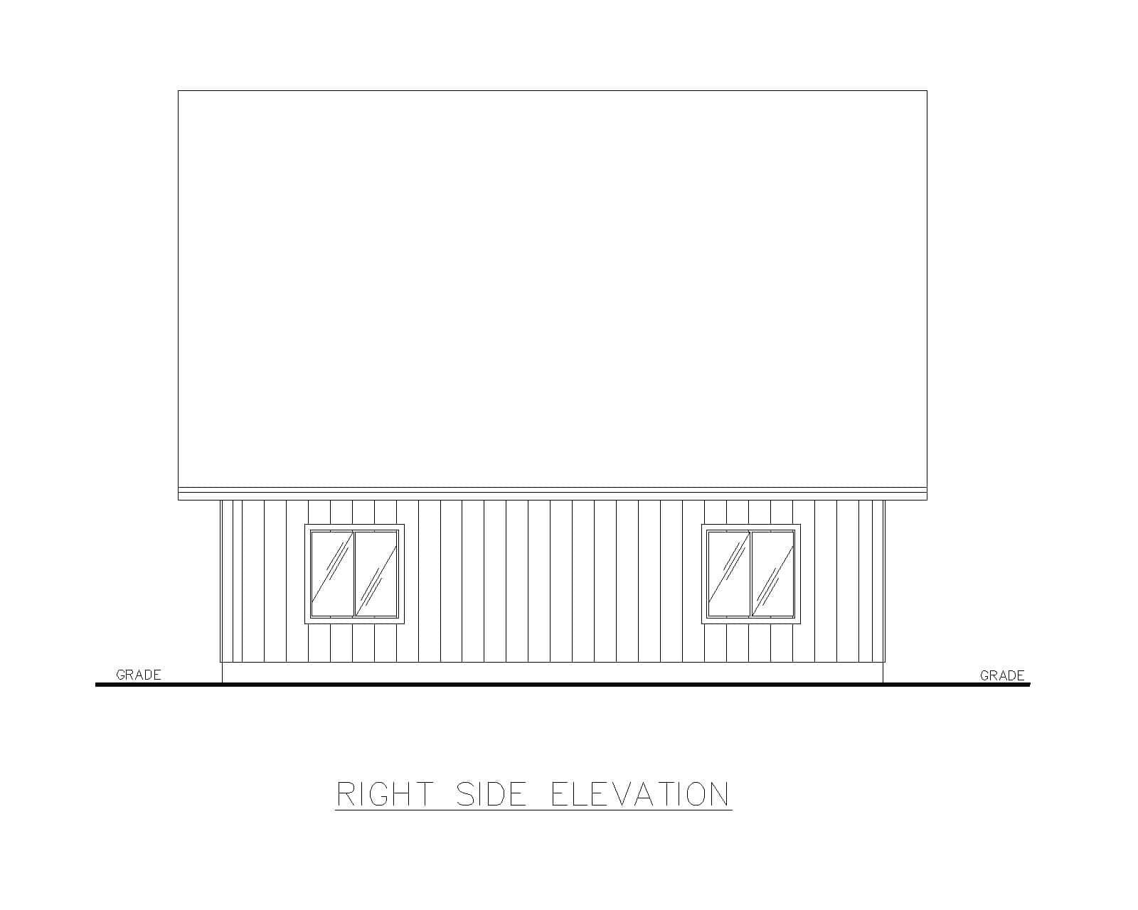 Home Plan Right Elevation of this 0-Bedroom,1 Sq Ft Plan -132-1790