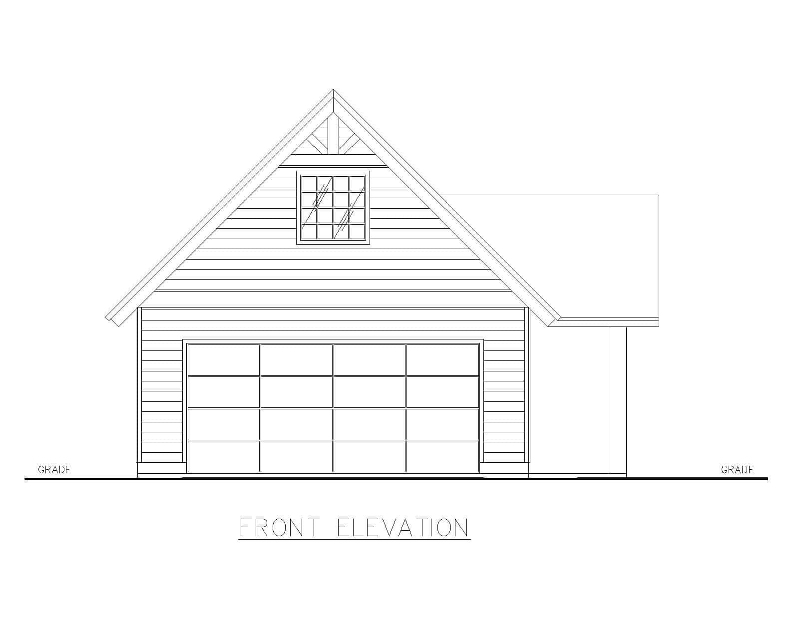 Home Plan Front Elevation of this 0-Bedroom,1 Sq Ft Plan -132-1798