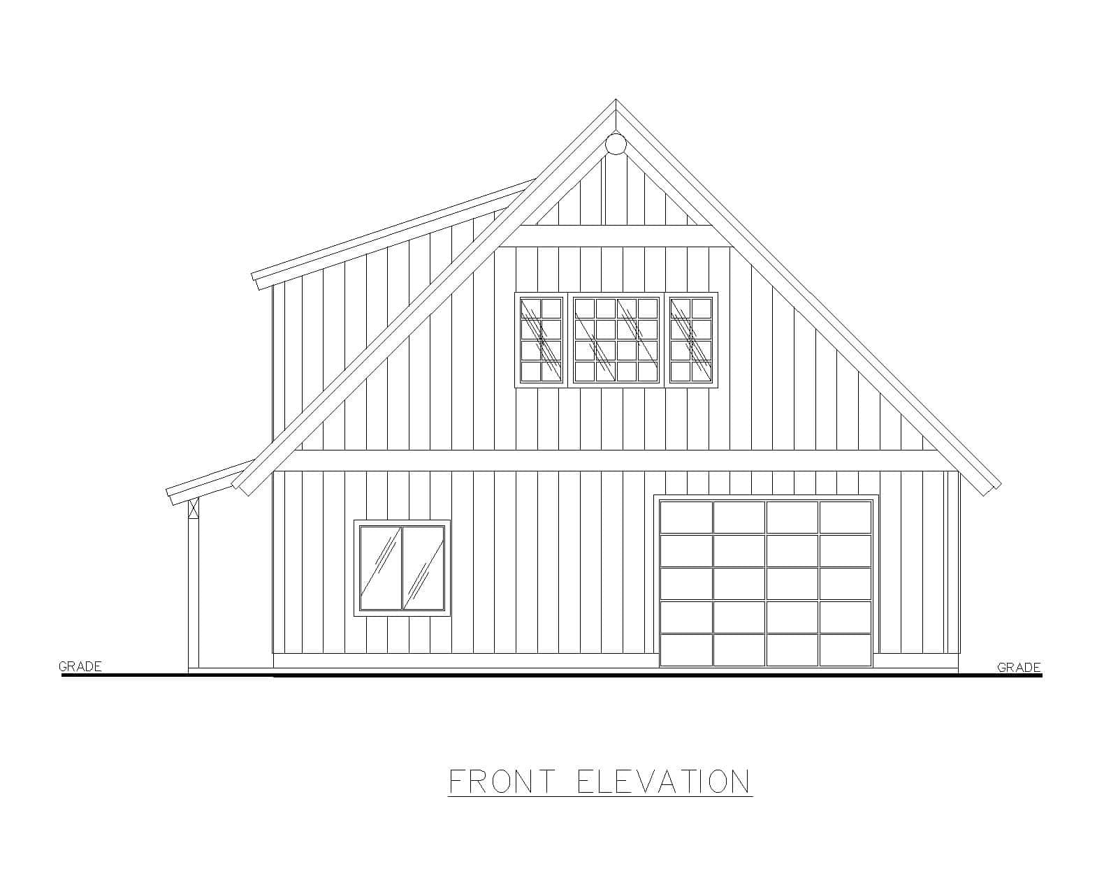 Home Plan Front Elevation of this 0-Bedroom,1 Sq Ft Plan -132-1800