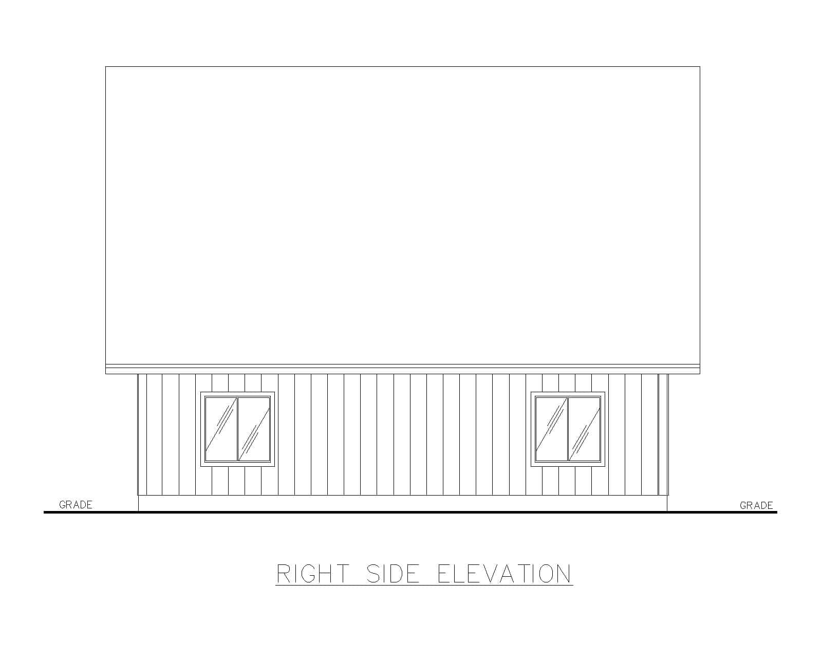 Home Plan Right Elevation of this 0-Bedroom,1 Sq Ft Plan -132-1800