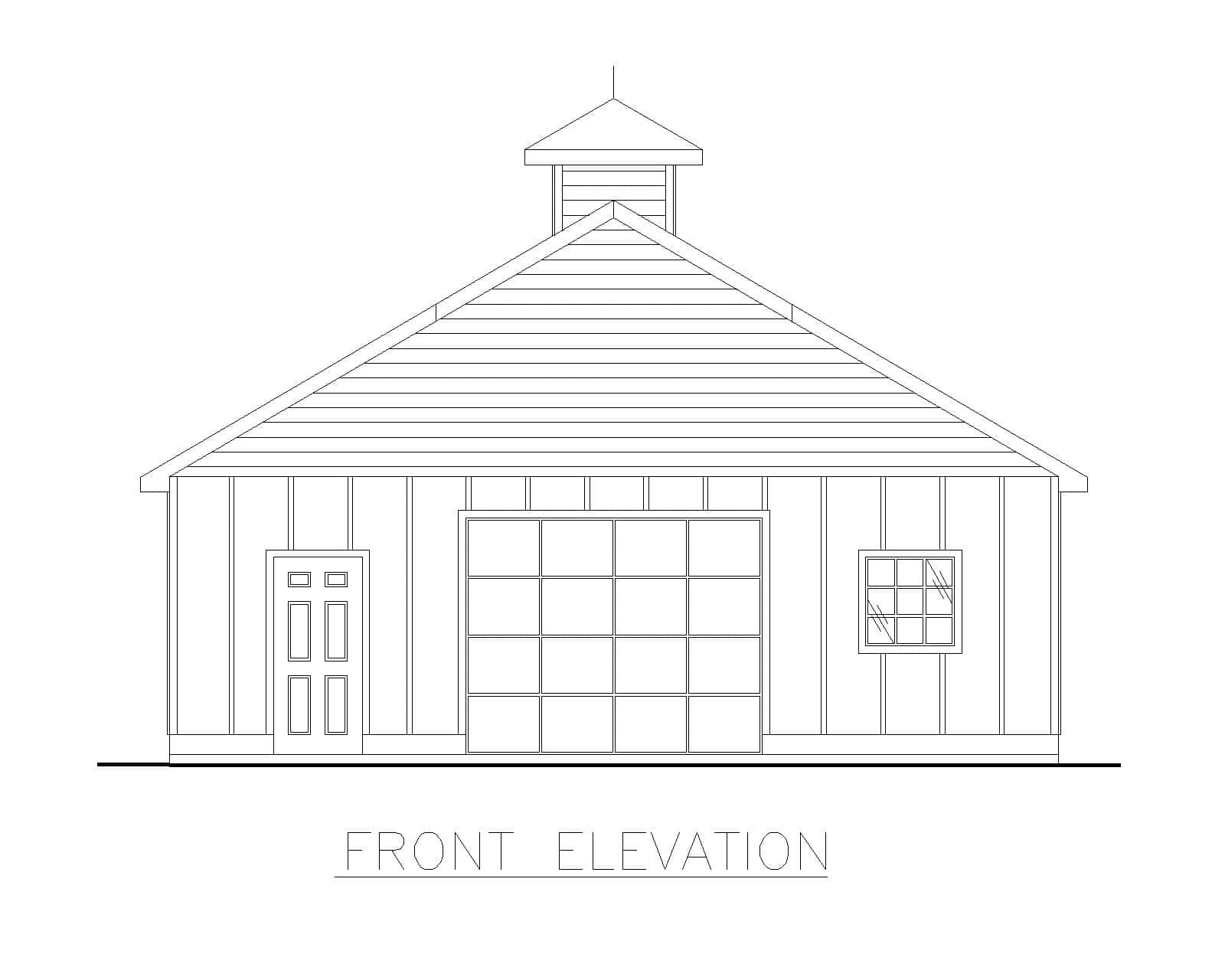 Home Plan Front Elevation of this 0-Bedroom,1 Sq Ft Plan -132-1802