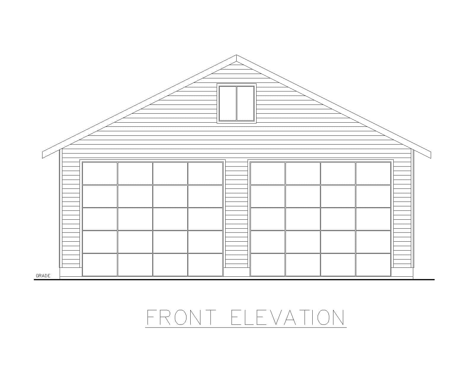 Home Plan Front Elevation of this 0-Bedroom,1 Sq Ft Plan -132-1803