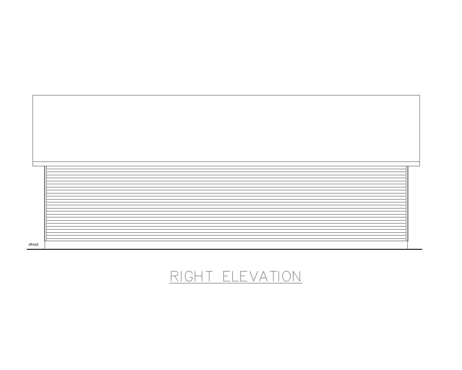 Home Plan Right Elevation of this 0-Bedroom,1 Sq Ft Plan -132-1803