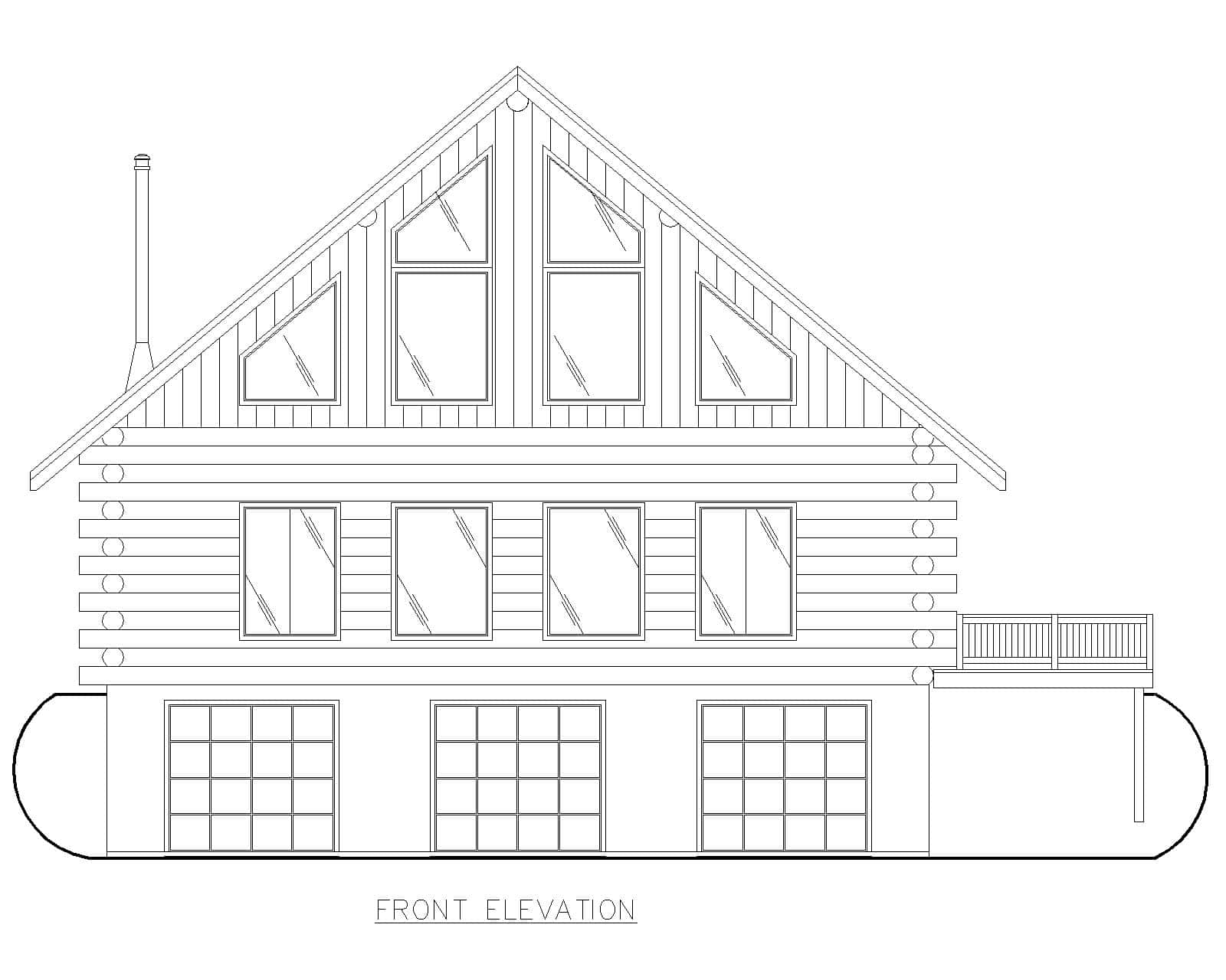 Home Plan Front Elevation of this 3-Bedroom,4856 Sq Ft Plan -132-1807