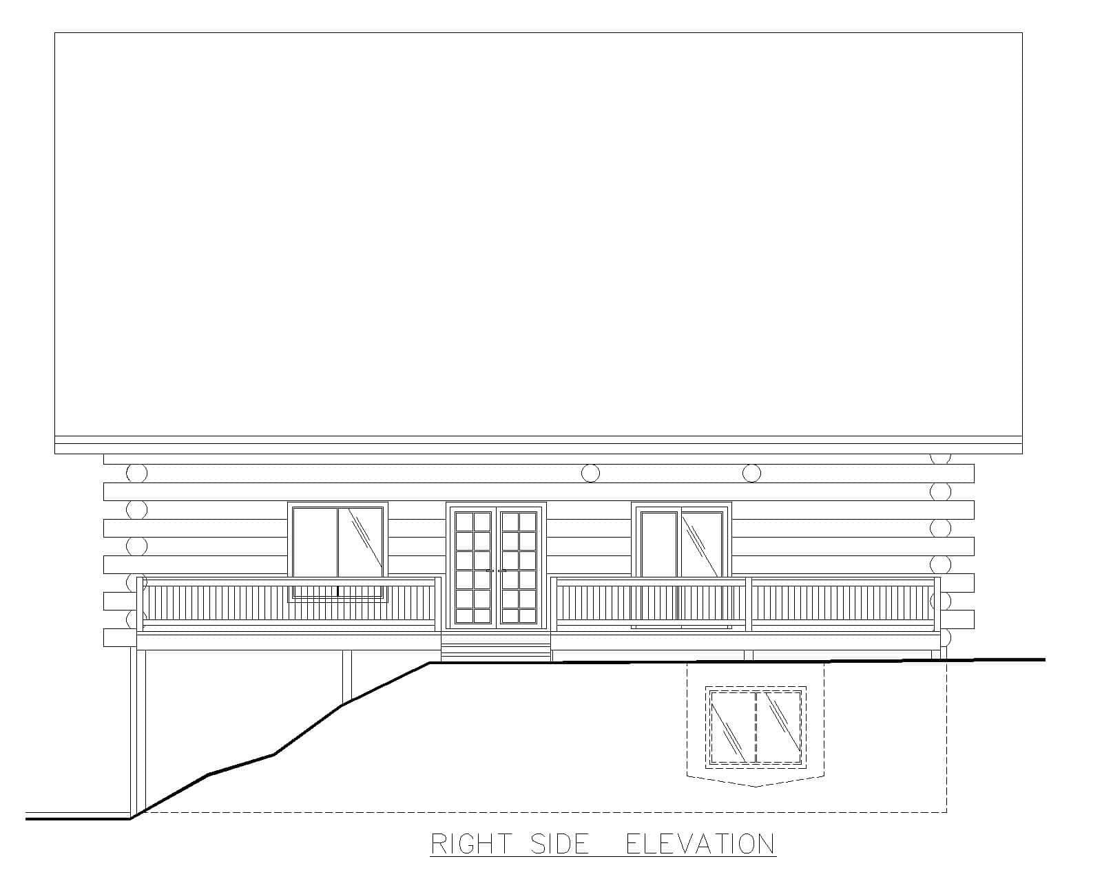 Home Plan Right Elevation of this 3-Bedroom,4856 Sq Ft Plan -132-1807