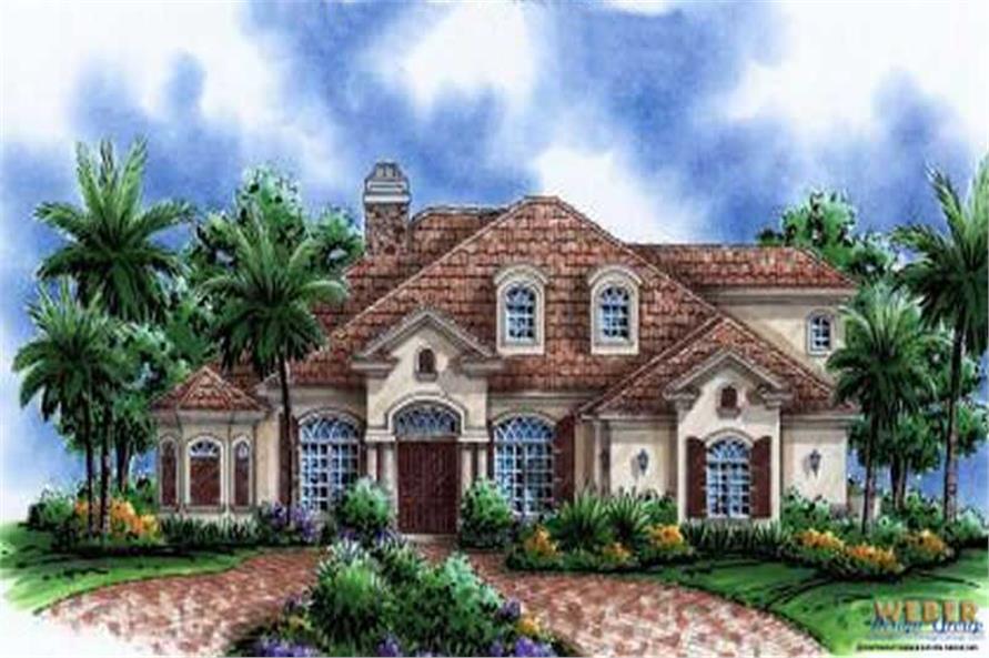 6-Bedroom, 4083 Sq Ft Country House Plan - 133-1001 - Front Exterior
