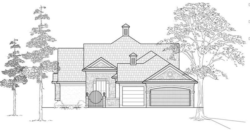 Ranch home (ThePlanCollection: Plan #134-1015)