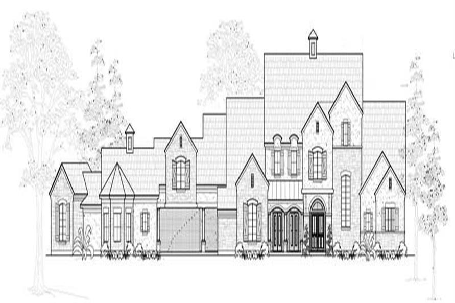 4-Bedroom, 6543 Sq Ft Farmhouse House Plan - 134-1022 - Front Exterior