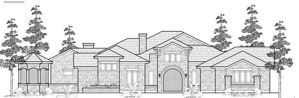 Luxury home (ThePlanCollection: Plan #134-1023)