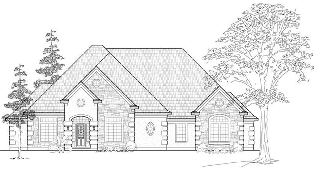 Luxury home (ThePlanCollection: Plan #134-1044)