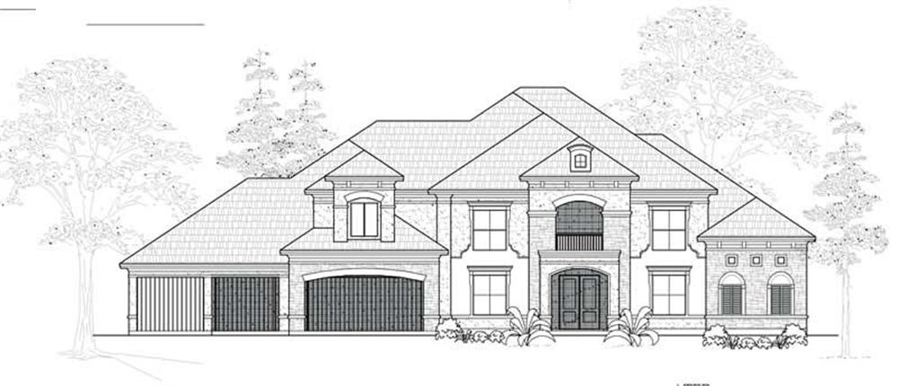 Luxury home (ThePlanCollection: Plan #134-1049)