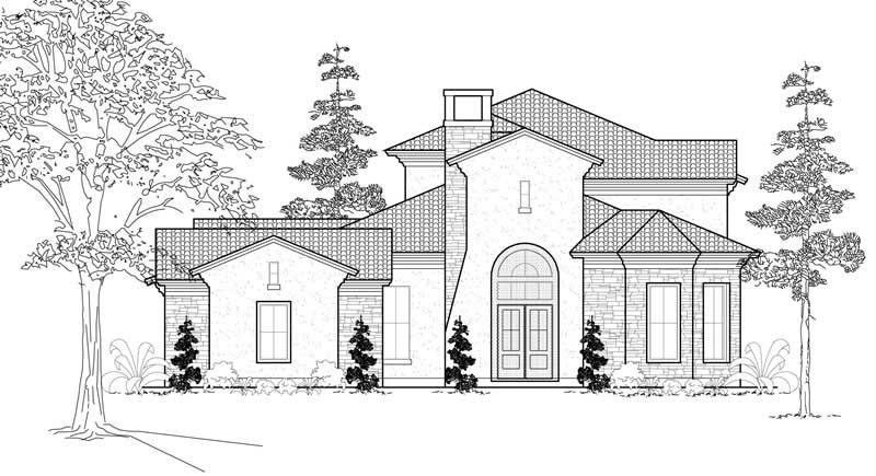 Mediterranean home (ThePlanCollection: Plan #134-1059)
