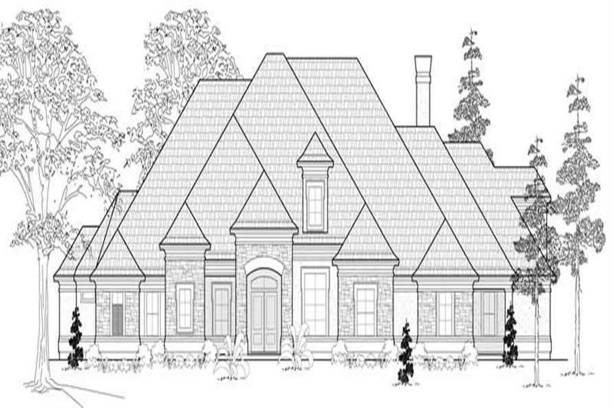 Luxury home (ThePlanCollection: Plan #134-1062)