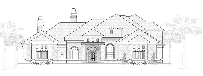 Mediterranean home (ThePlanCollection: Plan #134-1064)