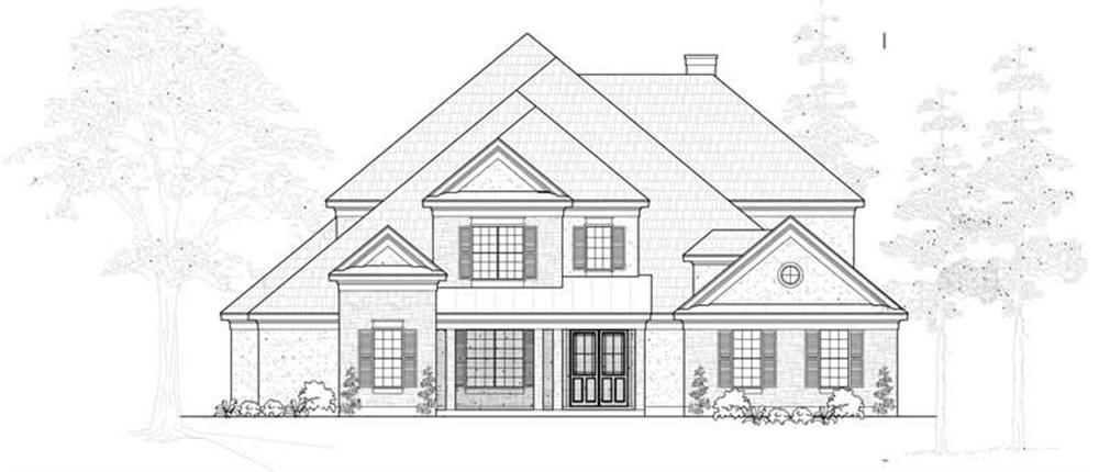 Luxury home (ThePlanCollection: Plan #134-1091)