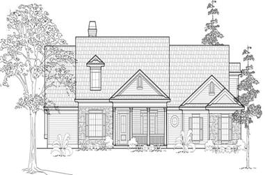 4-Bedroom, 3242 Sq Ft Country Home Plan - 134-1119 - Main Exterior