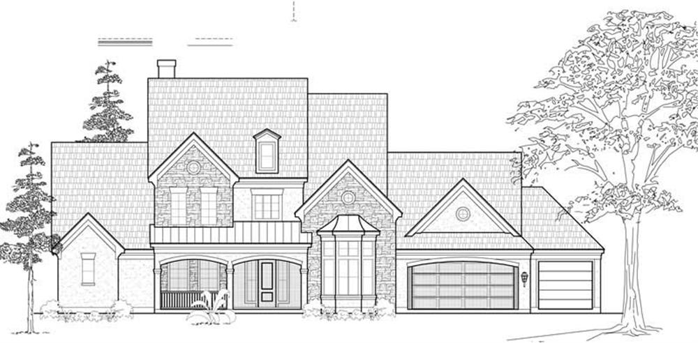 Luxury home (ThePlanCollection: Plan #134-1120)
