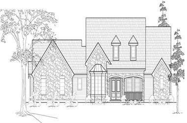 3-Bedroom, 3106 Sq Ft Country Home Plan - 134-1122 - Main Exterior