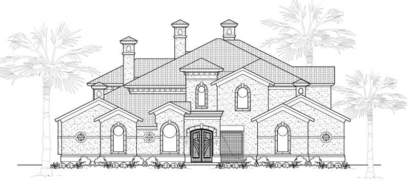 Mediterranean home (ThePlanCollection: Plan #134-1131)