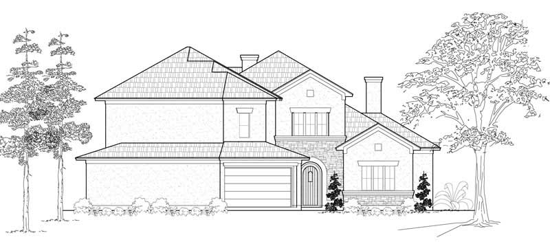 Mediterranean home (ThePlanCollection: Plan #134-1135)