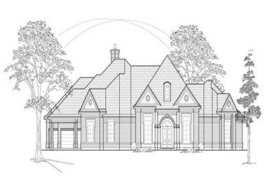 4-Bedroom, 3640 Sq Ft Luxury House Plan - 134-1151 - Front Exterior