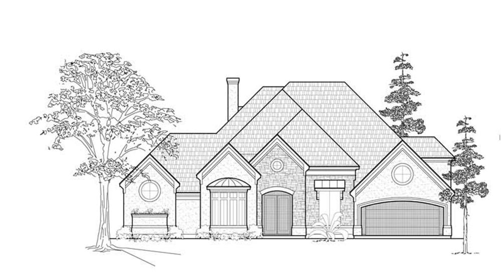 Luxury home (ThePlanCollection: Plan #134-1165)