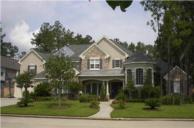 4-Bedroom, 4485 Sq Ft Luxury House Plan - 134-1183 - Front Exterior
