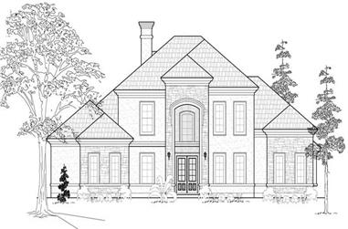 5-Bedroom, 4341 Sq Ft Luxury House Plan - 134-1188 - Front Exterior
