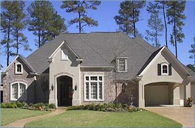 4-Bedroom, 4015 Sq Ft Luxury House Plan - 134-1192 - Front Exterior