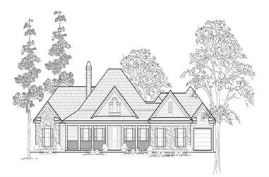 3-Bedroom, 2958 Sq Ft Country House Plan - 134-1208 - Front Exterior
