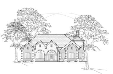 3-Bedroom, 3076 Sq Ft Traditional House Plan - 134-1211 - Front Exterior