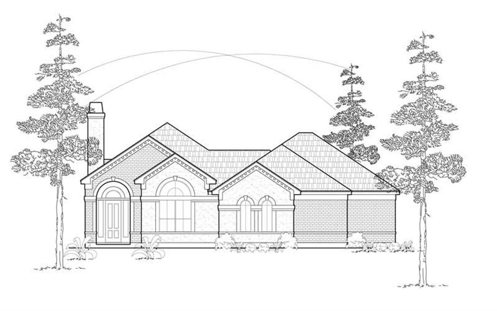 Ranch home (ThePlanCollection: Plan #134-1212)