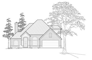 3-Bedroom, 2834 Sq Ft Traditional House Plan - 134-1215 - Front Exterior