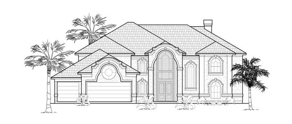 Luxury home (ThePlanCollection: Plan #134-1216)