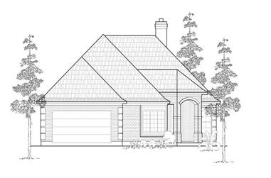 3-Bedroom, 1968 Sq Ft Ranch House Plan - 134-1225 - Front Exterior