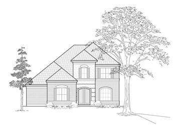 3-Bedroom, 2753 Sq Ft House Plan - 134-1237 - Front Exterior