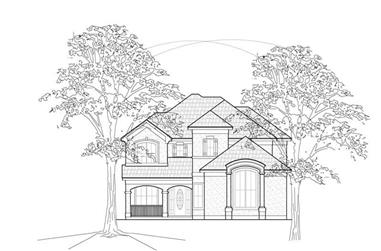 3-Bedroom, 2756 Sq Ft Traditional House Plan - 134-1238 - Front Exterior