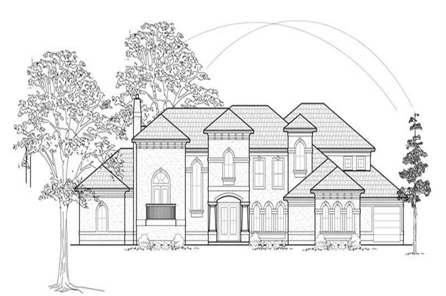 Luxury home (ThePlanCollection: Plan #134-1249)