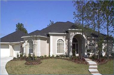 3-Bedroom, 3395 Sq Ft Luxury House Plan - 134-1250 - Front Exterior