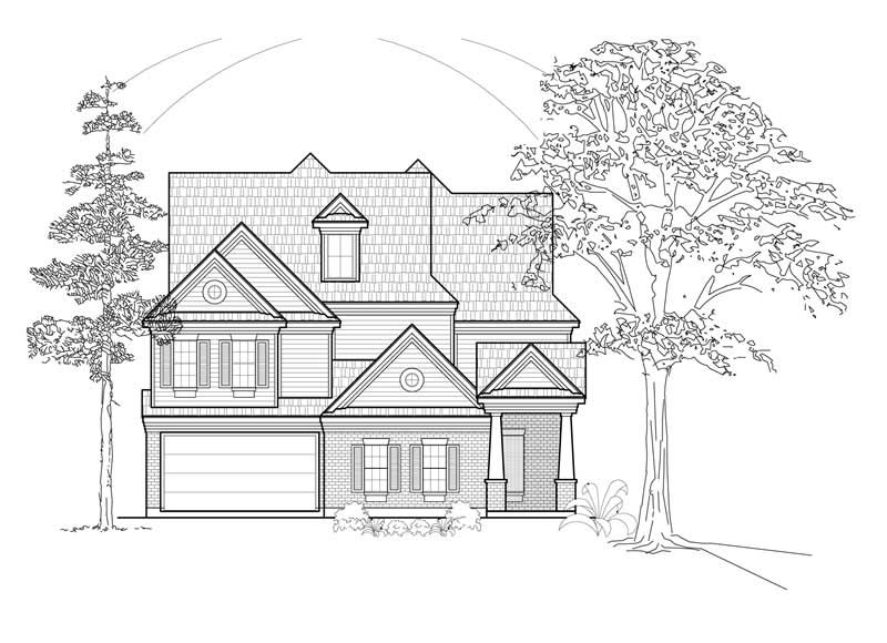 Luxury home (ThePlanCollection: Plan #134-1255)