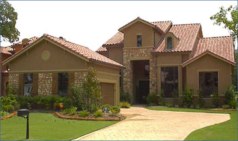 Mediterranean home (ThePlanCollection: Plan #134-1257)