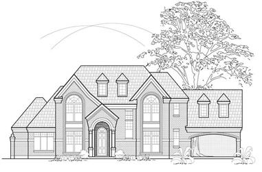 4-Bedroom, 3610 Sq Ft Luxury House Plan - 134-1258 - Front Exterior