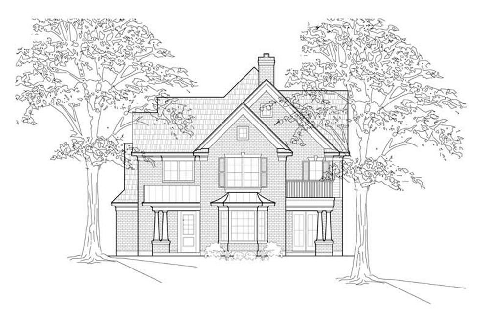 Luxury home (ThePlanCollection: Plan #134-1259)