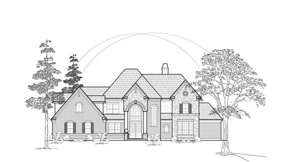 Luxury home (ThePlanCollection: Plan #134-1261)