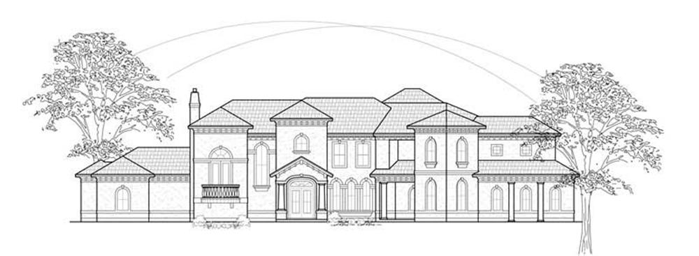 Luxury home (ThePlanCollection: Plan #134-1277)