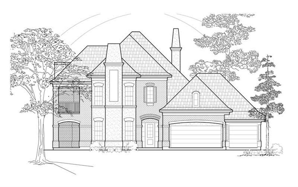 Luxury home (ThePlanCollection: Plan #134-1286)