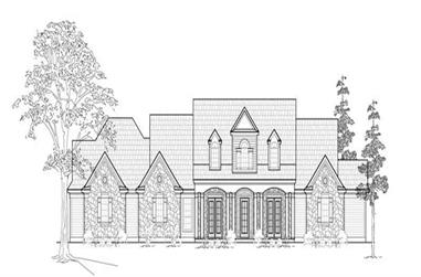 4-Bedroom, 3205 Sq Ft Country House Plan - 134-1288 - Front Exterior